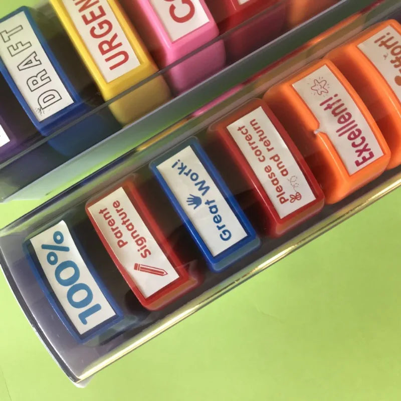 Teacher Encouragement Stamp Set – English Comment Stamps Teacher Stamp Set Axl