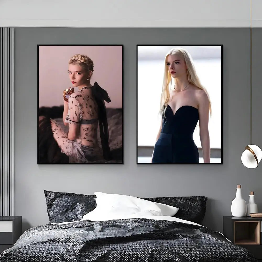 HD Anya Taylor-Joy Aesthetic Wall Poster – Waterproof Art Print Wall Art Poster Axl