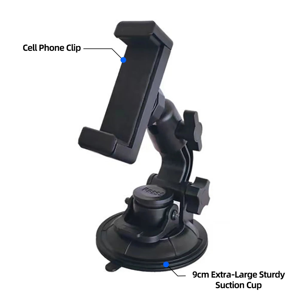 Universal Car Phone Holder – 360° Suction Cup Windshield Mount Car Phone Mount Axl A