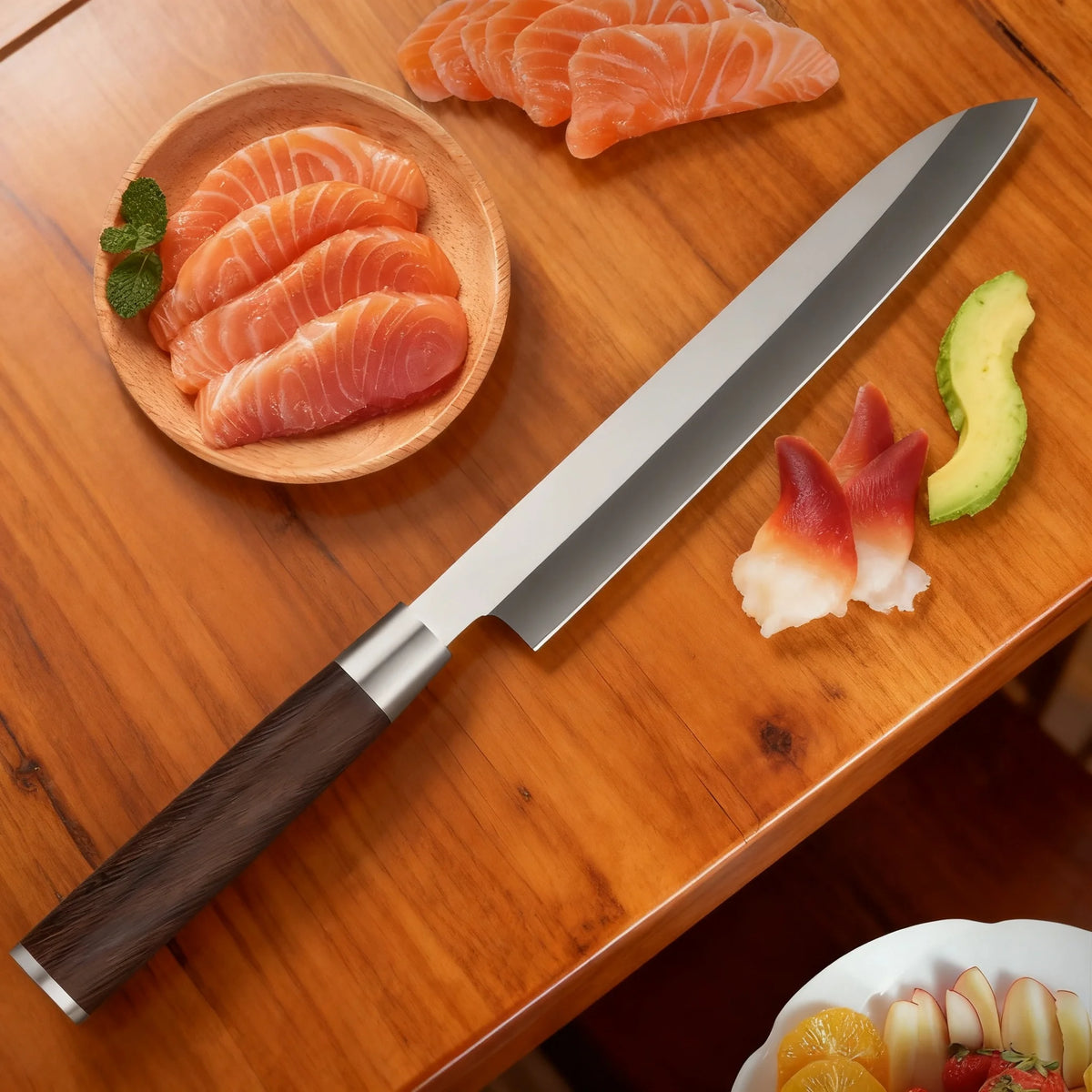 Handmade Sashimi Sushi Chef Knife – Stainless Steel Slicing Sashimi Chef Knife Axl Sashimi Knife