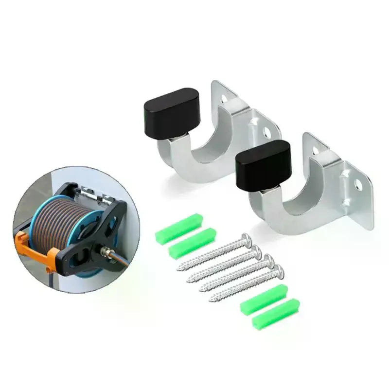 Galvanized Garden Hose Holder Wall Mount – Fits 50–100ft Hose Holder Axl