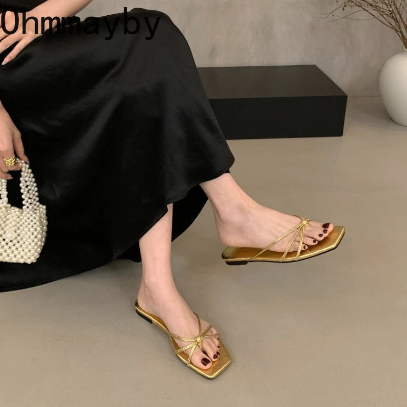 Women's Clip Toe Flip Flops – Flat Summer Slide Slippers Flip Flop Slides Axl