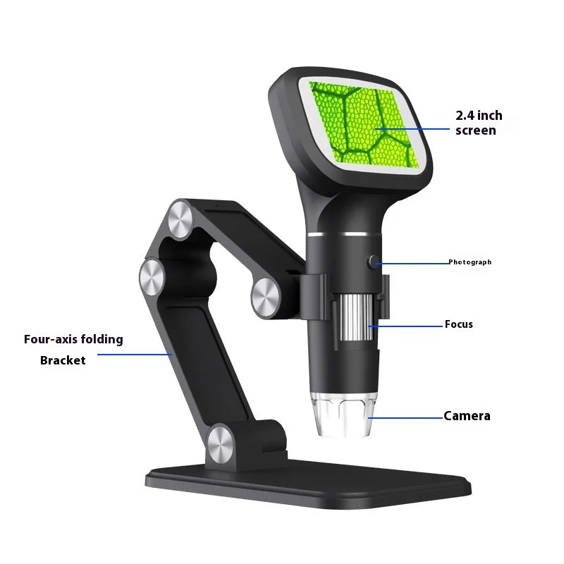 Digital Microscope 1600X Magnification – 2MP 2.4" Screen Digital Inspection Microscope Axl