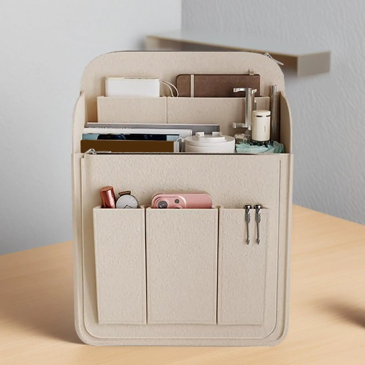 Felt Backpack Insert Organizer – Multi-Pocket Storage Bag Bag Organizer Insert Axl