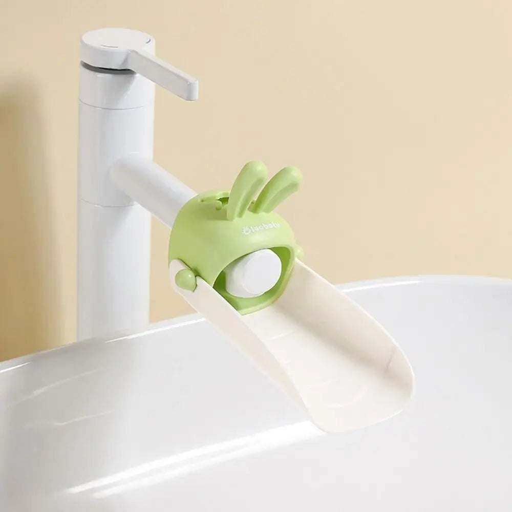 Rabbit Faucet Extender for Kids – Cartoon Tap Guide for Baby Faucet Extender Axl green