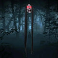 Skeleton Ghost Head Hanging Ornament | Flashing Red Eyes Halloween Decoration Axl A