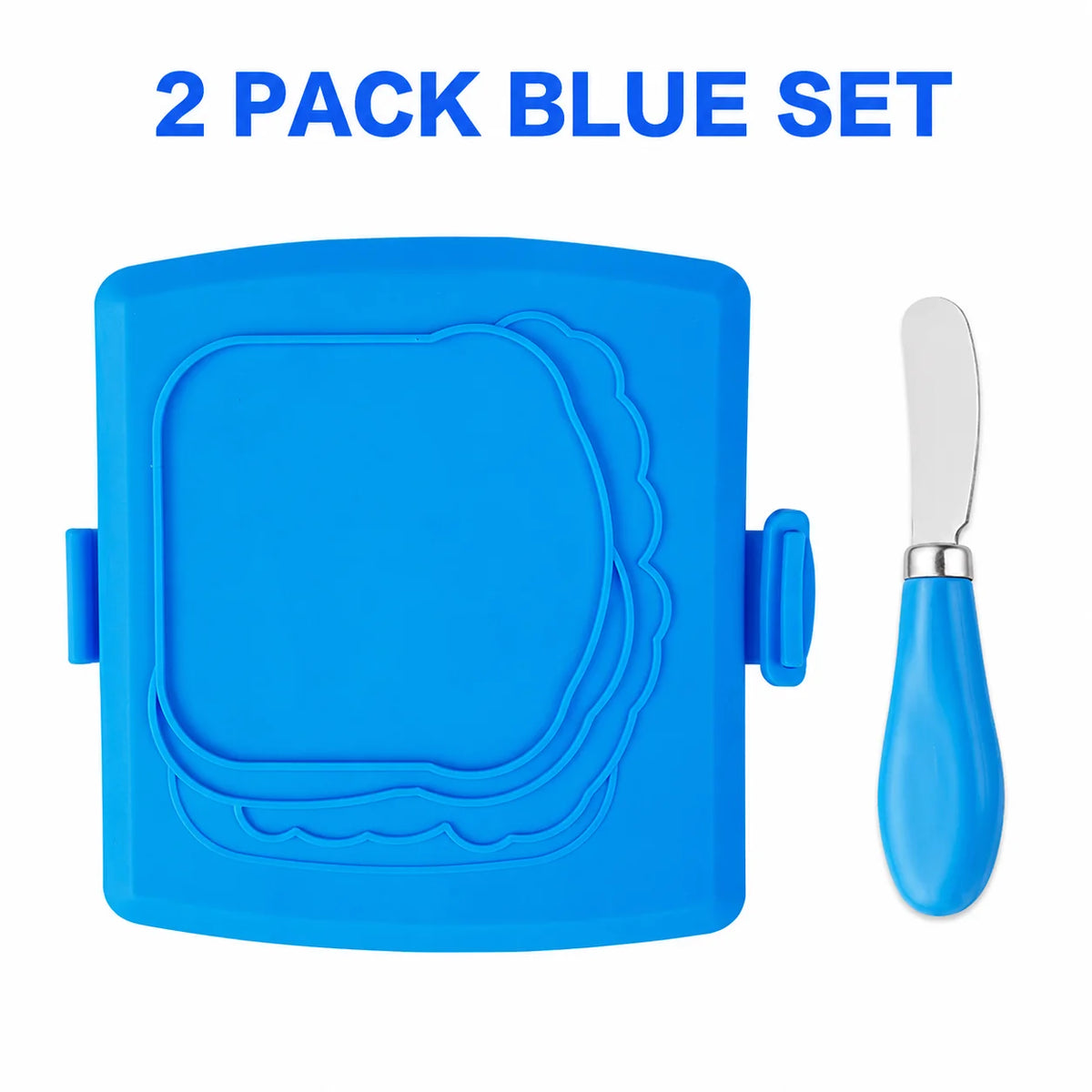 Microwave Sandwich Maker & Toastie Grill Pan with Silicone Mitts Microwave Grill Pan Axl 2 Pack Set Blue