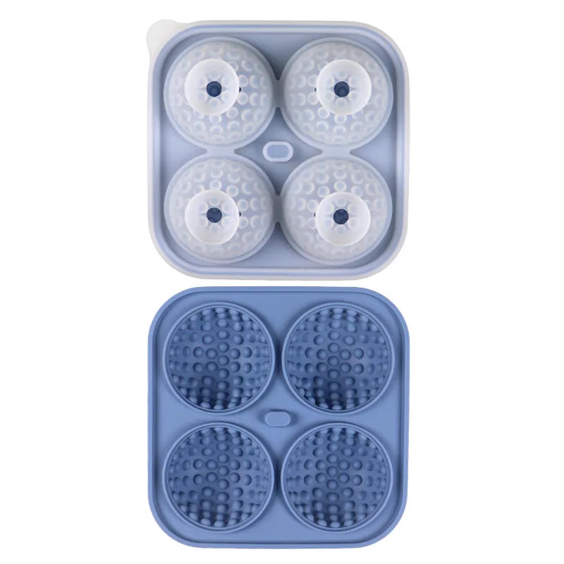 Silicone Ice Ball Mold with Lid | Round Ice Cube Tray – KEMORELA Ice Ball Mold Axl Round-Blue