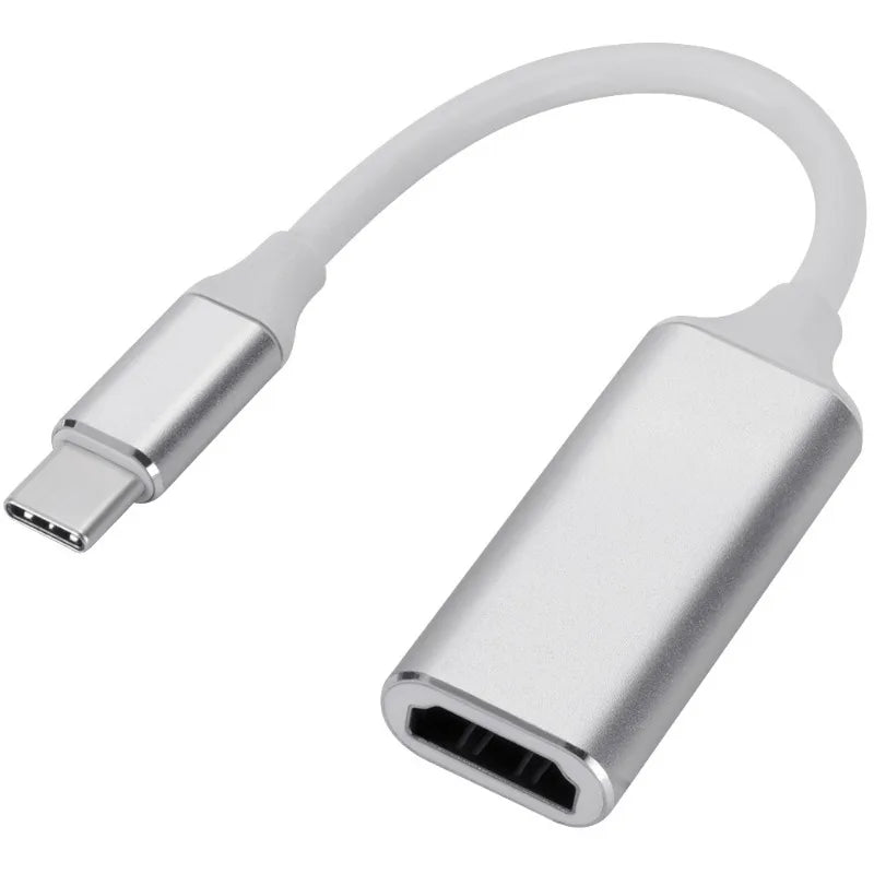USB-C to HDMI Adapter Cable 4K – Laptop, Tablet & Phone USB-C HDMI Adapter Axl Silvery-1pcs