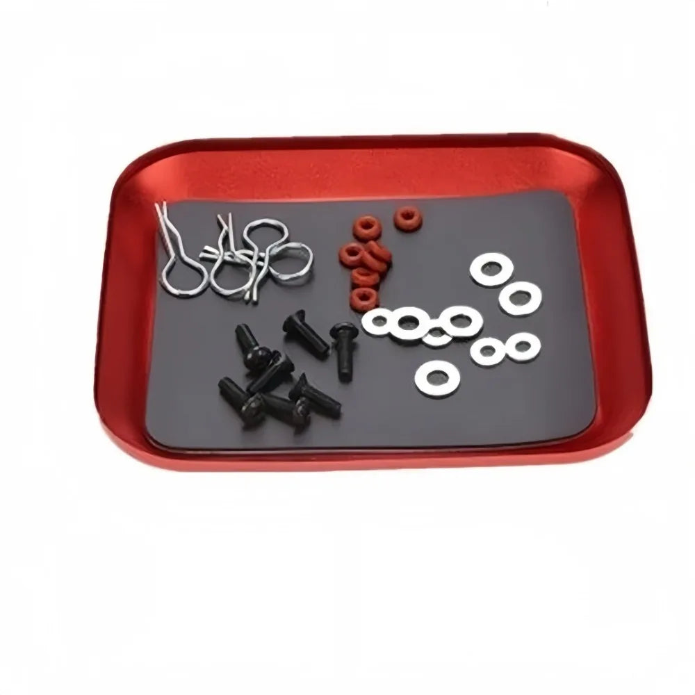 Magnetic Screw Tray – Aluminum Alloy Parts Organizer Disk Magnetic Parts Tray Axl