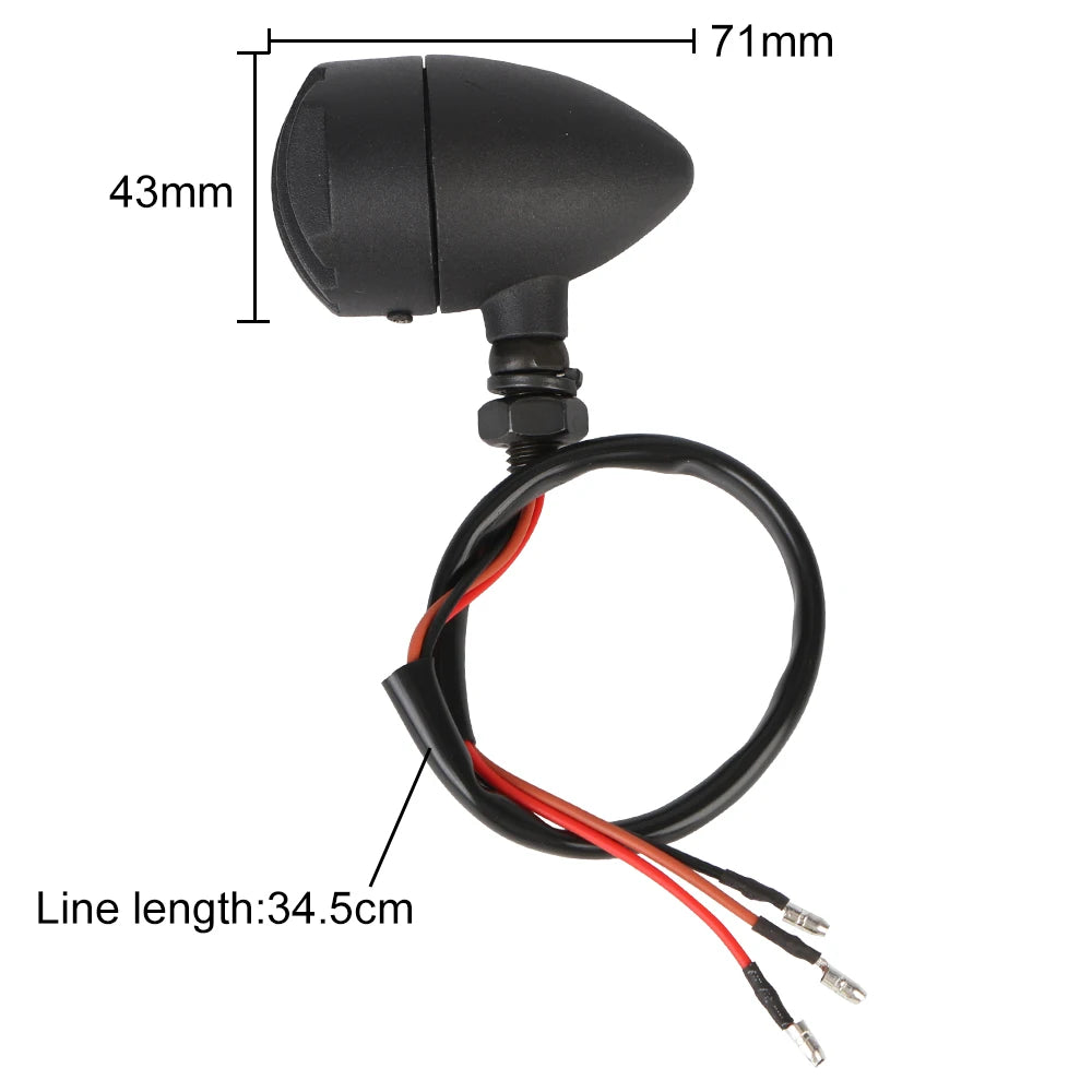 Retro Motorcycle Turn Signal Indicators – 2Pcs Halogen Blinker Motorcycle Turn Signals Axl