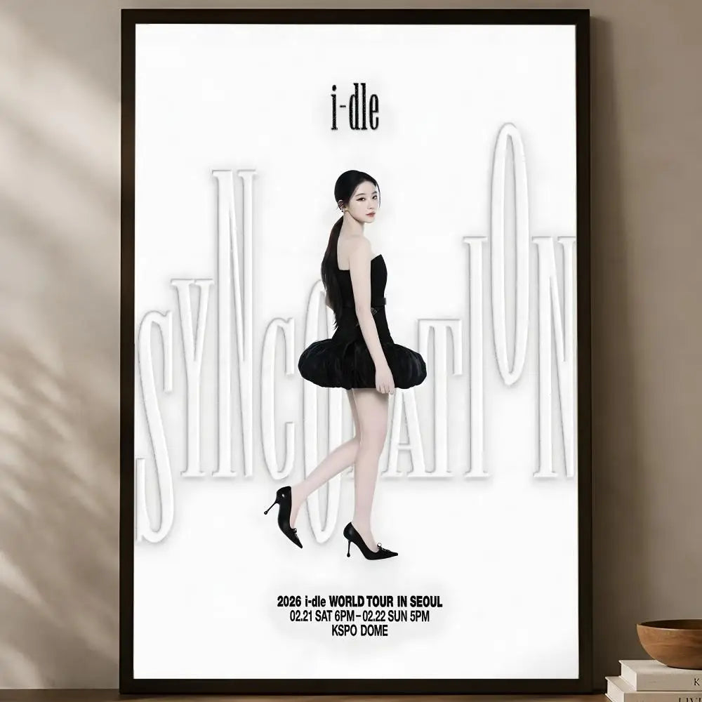(G)I-DLE Self-Stick HD Wall Poster – Waterproof K-Pop Decor Wall Art Poster Axl
