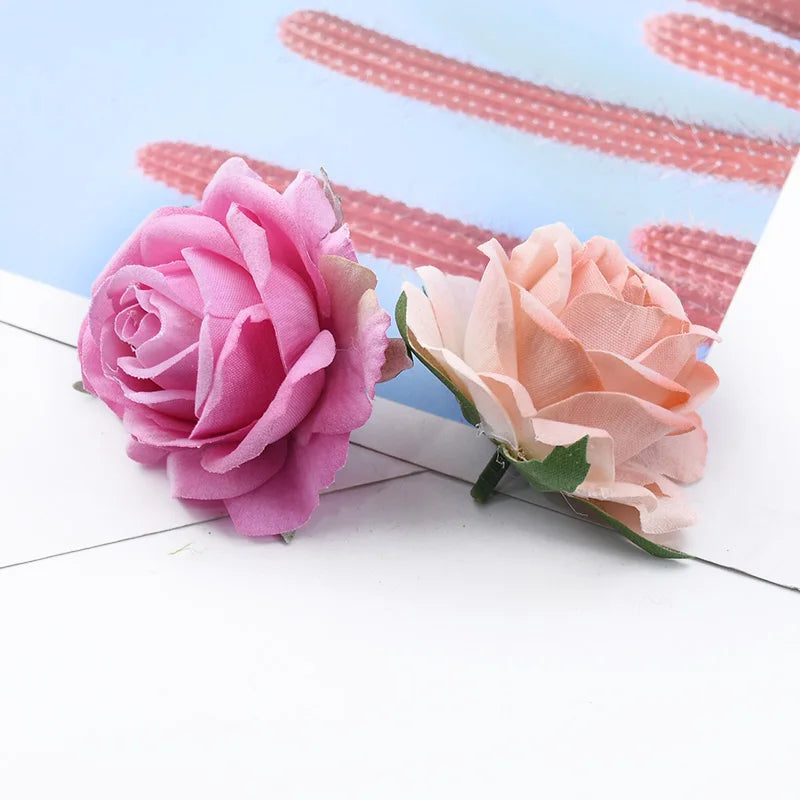 Velvet Silk Rose Heads 10/20 Pcs – Artificial Flowers for DIY Décor Artificial Silk Flowers Axl