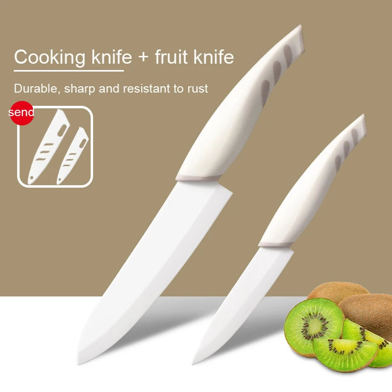 Professional Ceramic Paring Knife with Cover – Fruit & Baby Food Ceramic Paring Knife Axl Blue