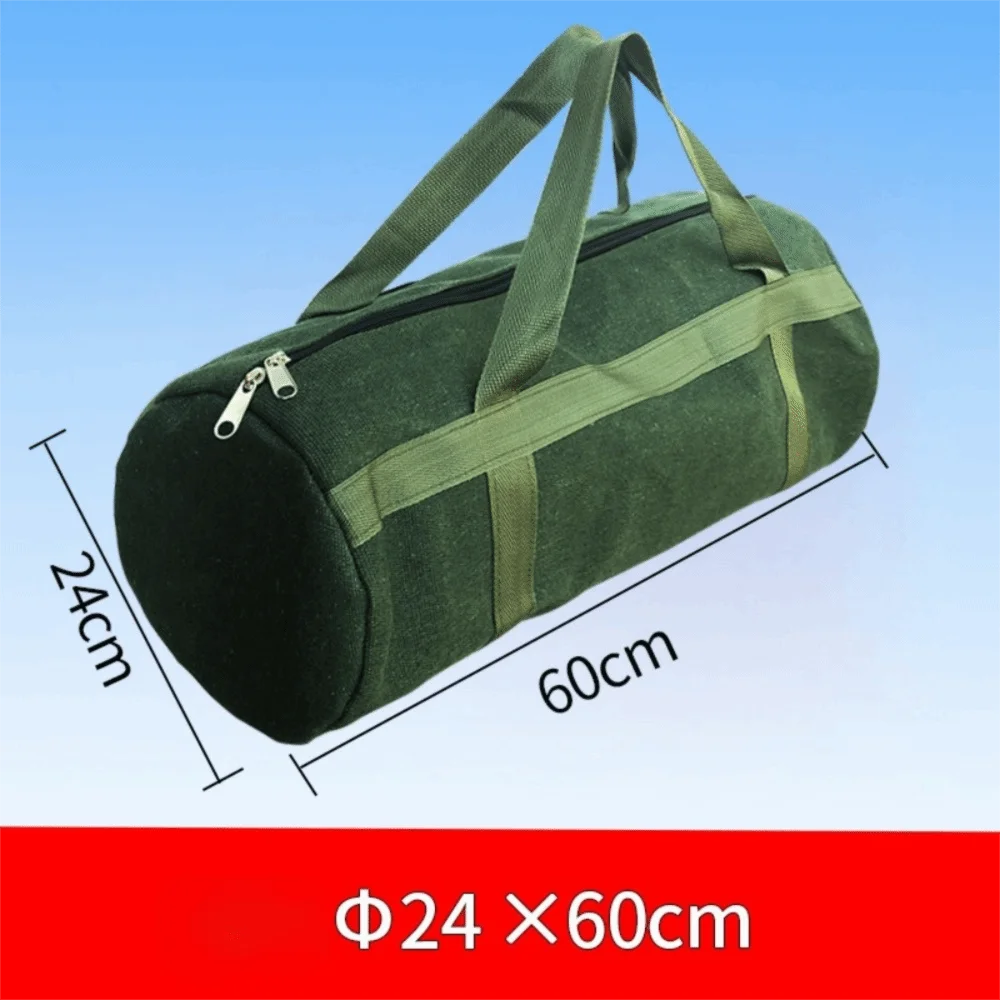Thick Canvas Tool Storage Bag – Large Capacity Organizer Canvas Tool Bag Axl Round--24-60
