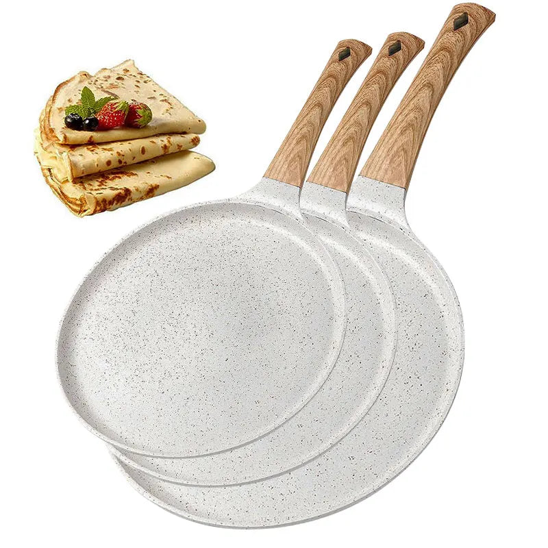 Granite Nonstick Crepe Pan 20/24/28cm – Induction Compatible Nonstick Griddle Pan Axl
