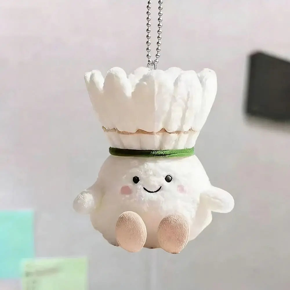 Kawaii Badminton Plush Keychain – Cute Shuttlecock Bag Charm Plush Keychain Axl