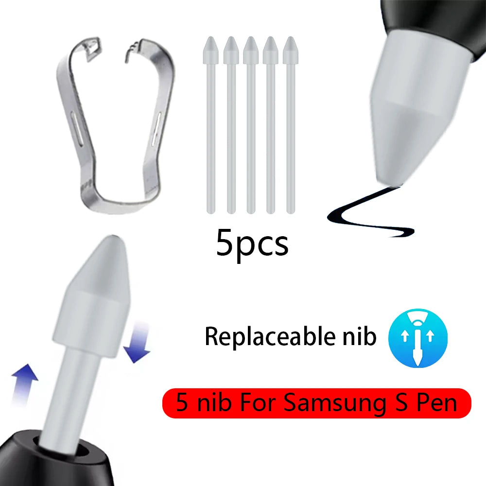 Samsung Galaxy S25 Ultra S Pen Replacement Tips 5-Pack Stylus Pen Tips Axl