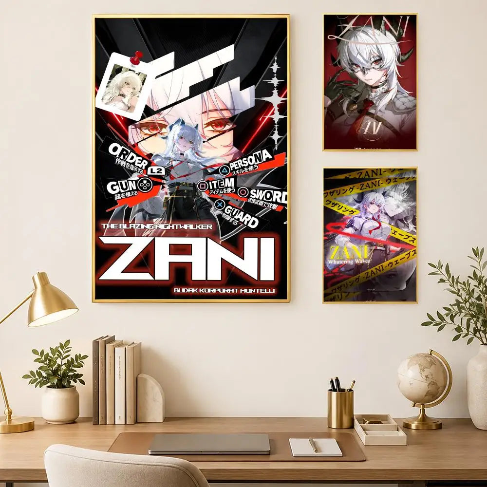 Game Zani Self-Stick HD Wall Art Poster – Waterproof Decor Wall Art Poster Axl