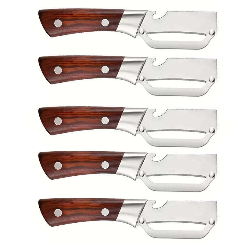 Stainless Steel Kitchen Knife & Vegetable Peeler Set | 1/3/5 Pc Kitchen Knife Set Axl 3pcs