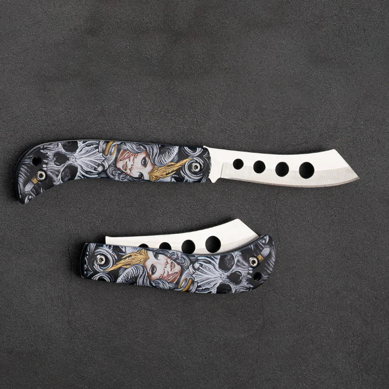 Mini Folding Pocket Knife – Stainless Steel EDC Camping Tool Folding Pocket Knife Axl 1pc knife BB8