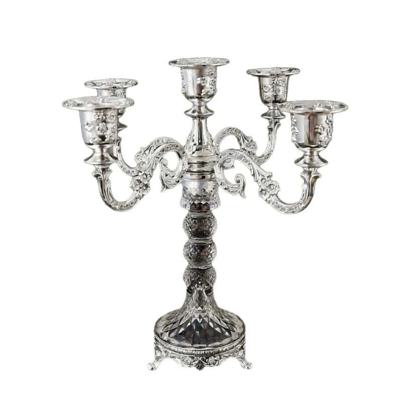 Vintage Zinc Alloy Candlestick Holder – Wedding & Home Decor Decorative Candle Holder Axl