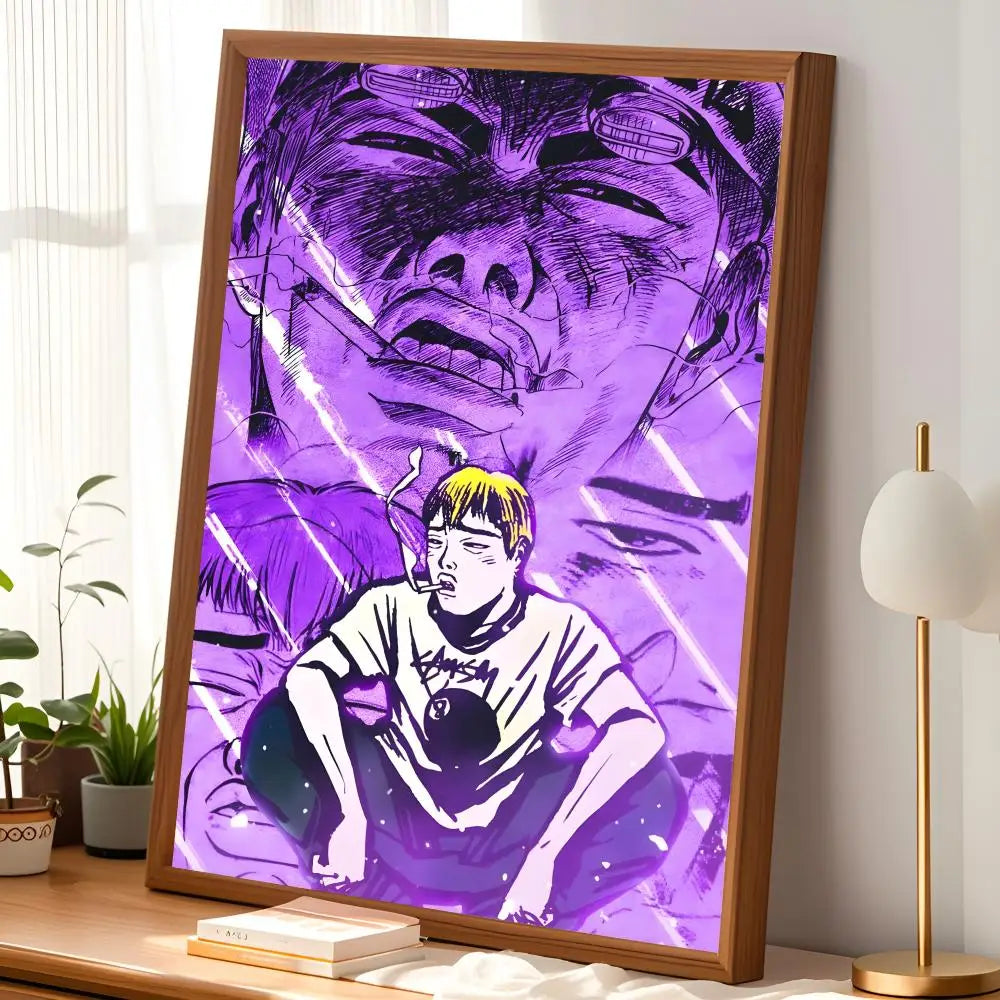 GTO Great Teacher Onizuka HD Wall Poster – Self-Stick Anime Wall Poster Axl