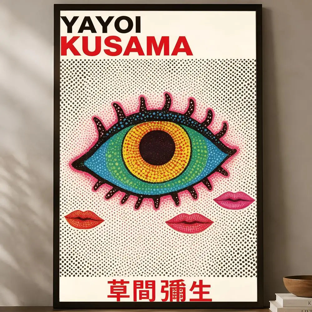 Yayoi Kusama Wall Art Poster – Self-Stick Waterproof HD Wall Art Poster Axl