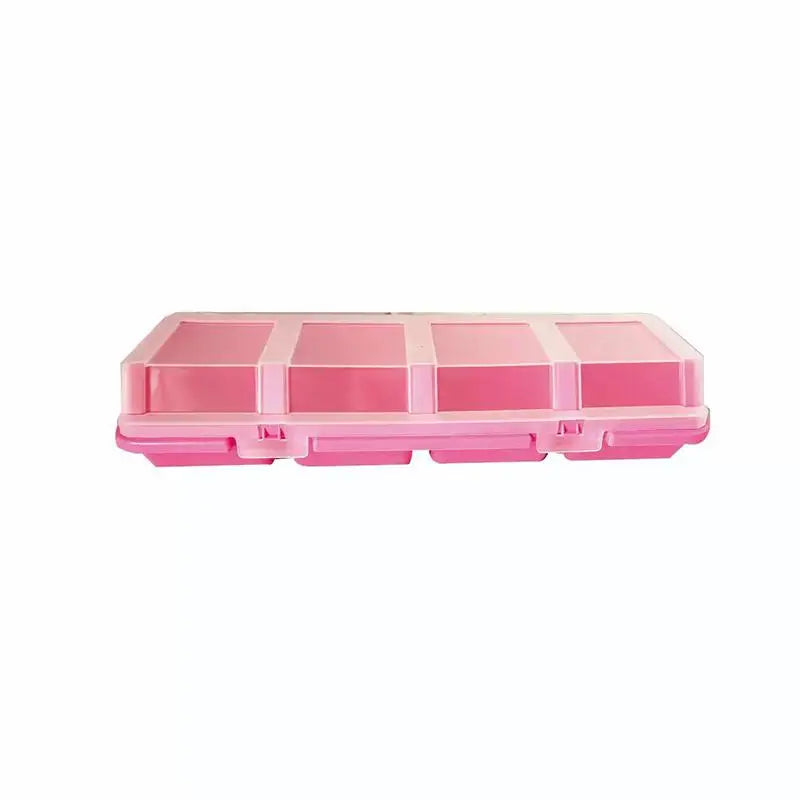 4-Compartment Screw Organizer Box – Plastic Parts Storage Bin Parts Storage Box Axl Pink
