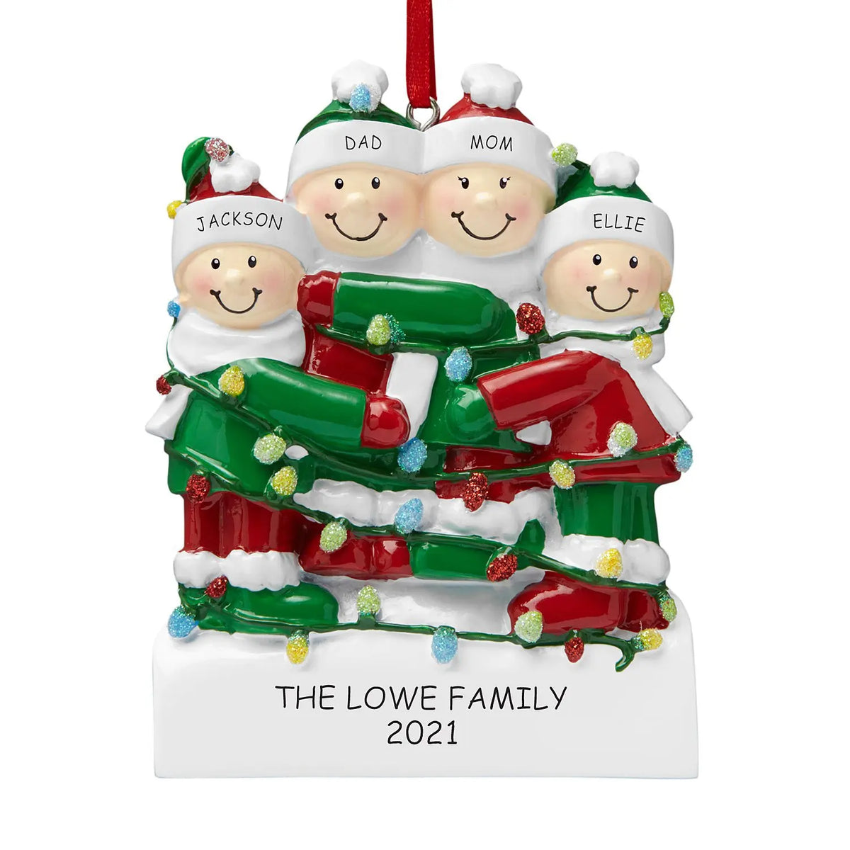 Reindeer Family Christmas Tree Ornament Pendant | 2–6 People Christmas Tree Ornament Axl style 1 2
