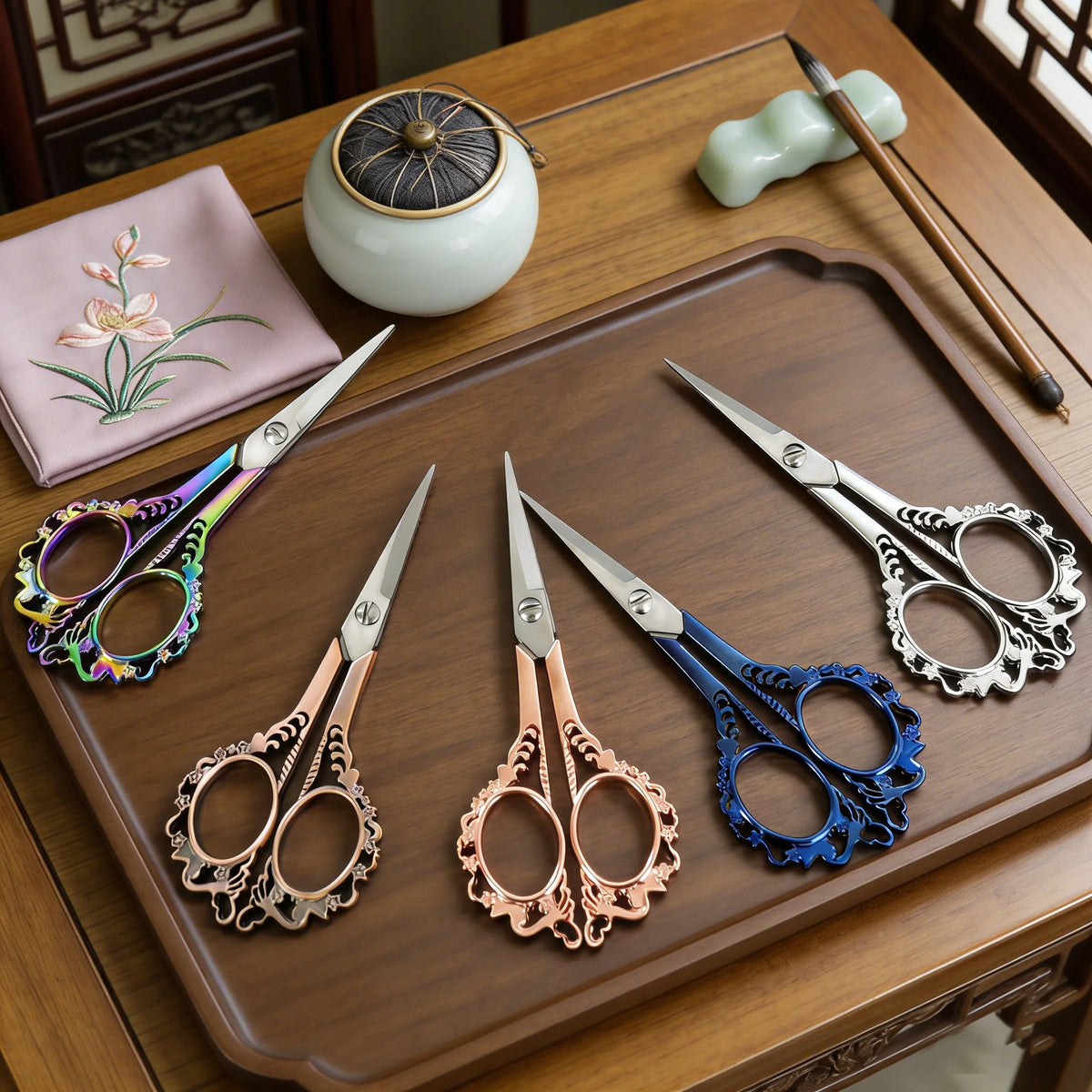 Vintage Stainless Steel Sewing Scissors – Embroidery & Tailor Sewing Scissors Axl