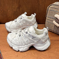 Women's Chunky Sole Sneakers – Breathable Mesh Platform Shoes Women's Sneakers Axl Creamy-white 36