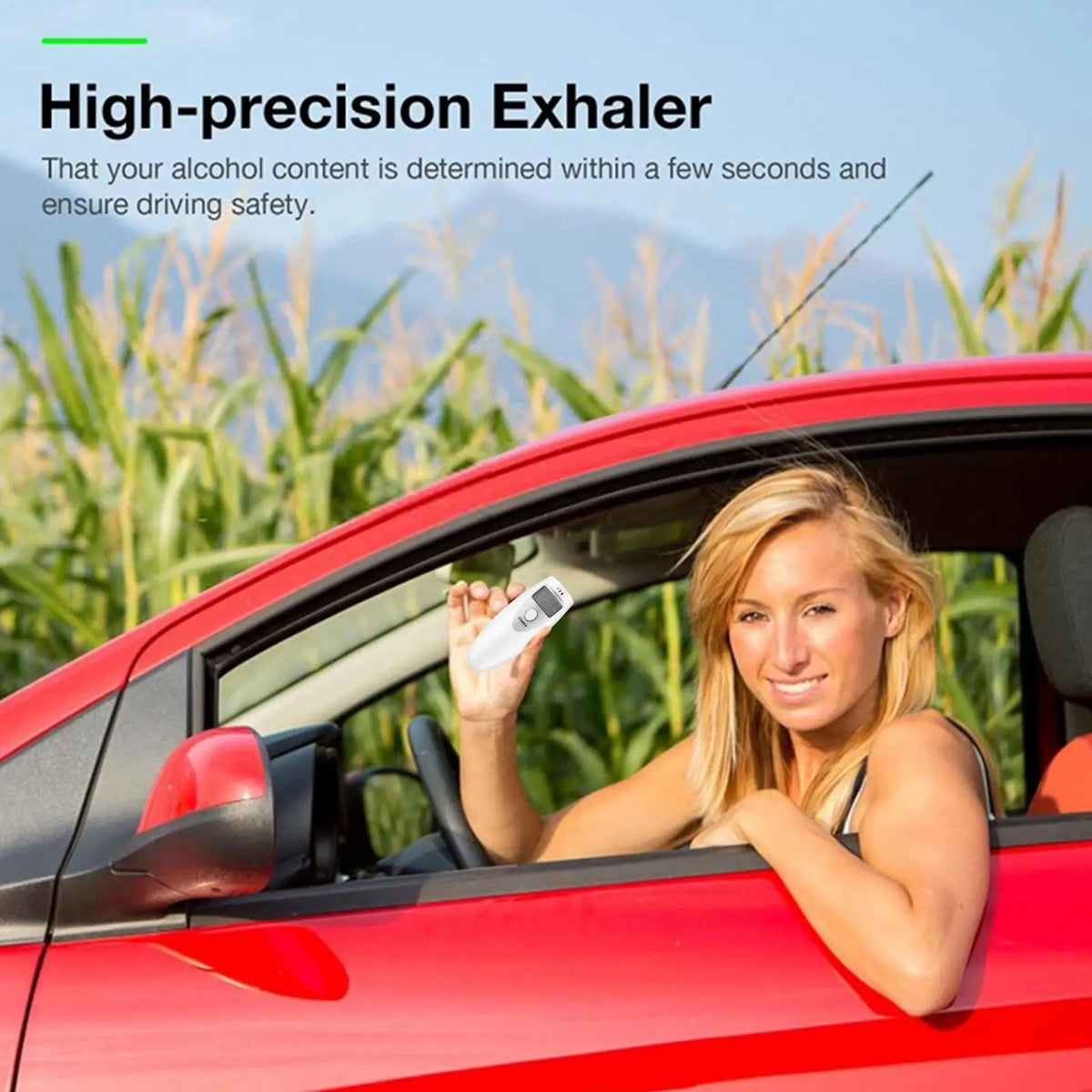 Digital Breathalyzer – Portable Alcohol Breath Tester with LCD Alcohol Breath Tester Axl
