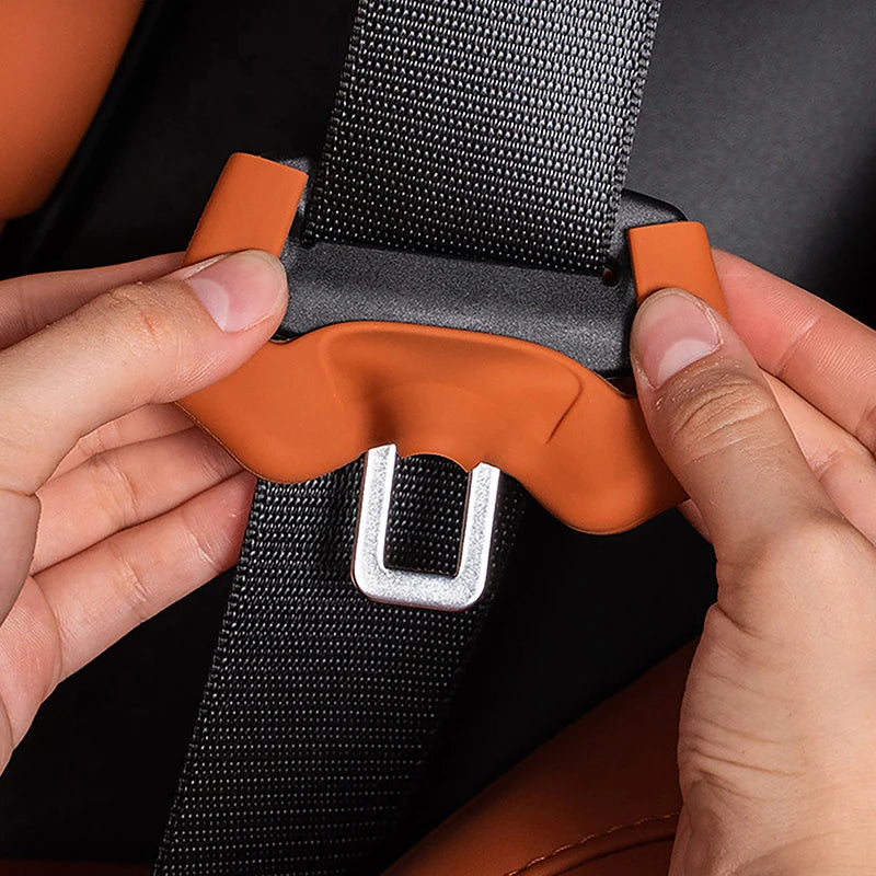 2-Pack Silicone Seat Belt Buckle Cover – Universal Anti-Scratch Seat Belt Accessory Axl