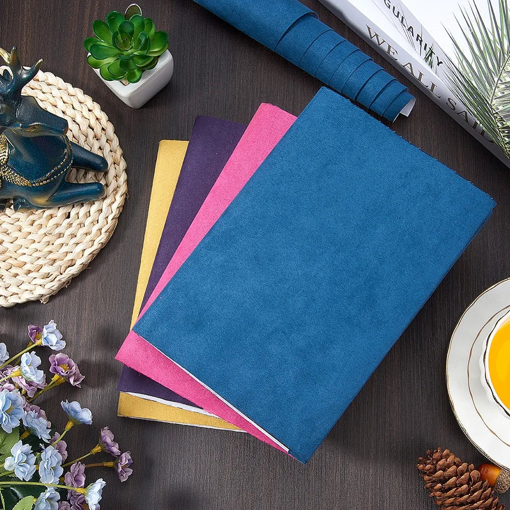 Suede Book Cloth Sailor Blue – Bookbinding Fabric Sheet A4–A8 Bookbinding Fabric Axl