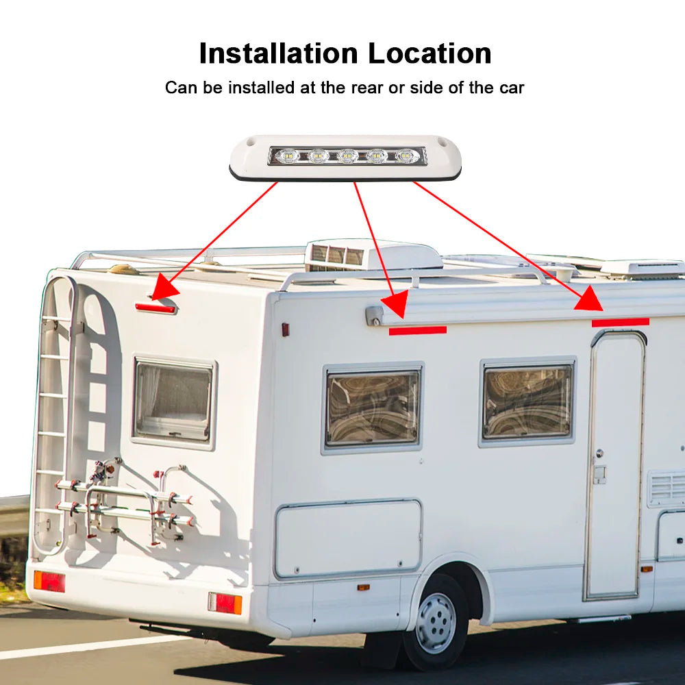 LED Awning Porch Light 12V/24V IP67 Waterproof RV Caravan Lamp LED Awning Light Axl