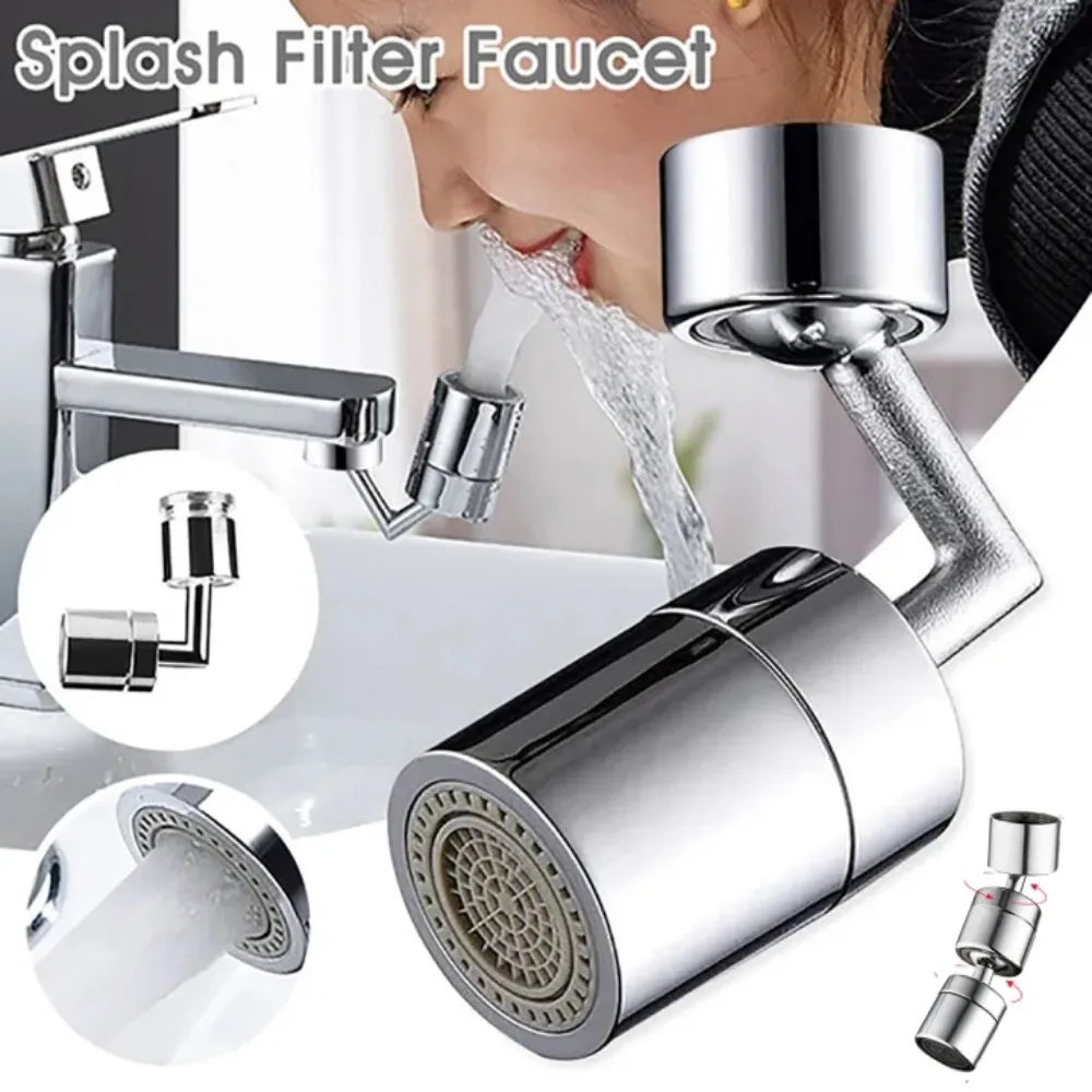 720° Rotatable Faucet Sprayer Head – Splash Filter Tap Nozzle Faucet Sprayer Attachment Axl