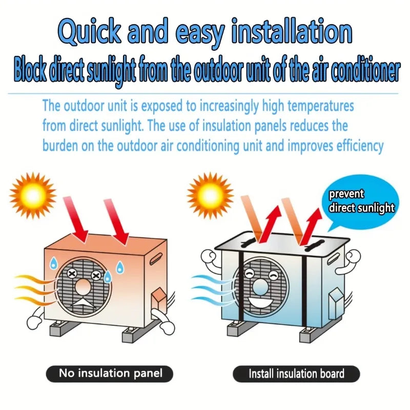 Outdoor AC Unit Cover – Rain, Sun & Dust Protection | PVC AC Unit Cover Axl