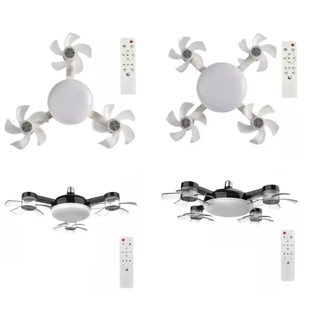 2-in-1 Ceiling Fan Light | 3-Speed Remote Control LED Lamp Ceiling Fan Light Axl