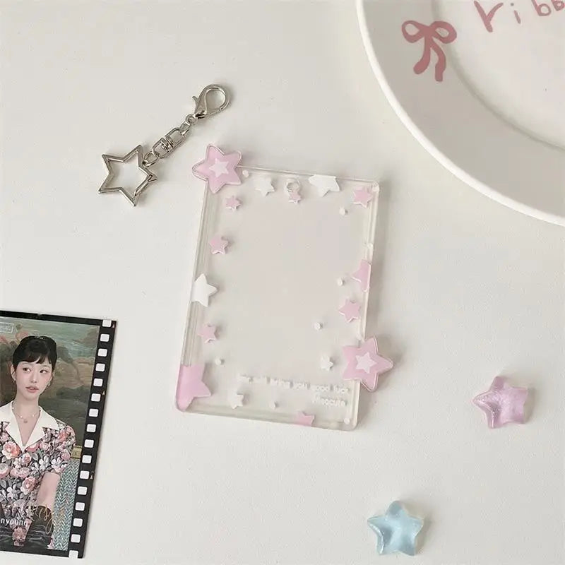 Star Photocard Holder 3 Inch – Acrylic Card Display Pendant Photocard Holder Axl A5
