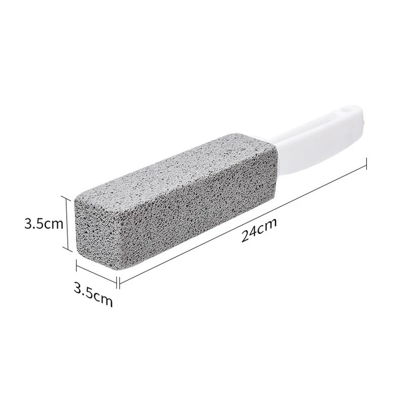 Pumice Stone Toilet Brush Wand – Limescale & Stain Remover Pumice Cleaning Brush Axl