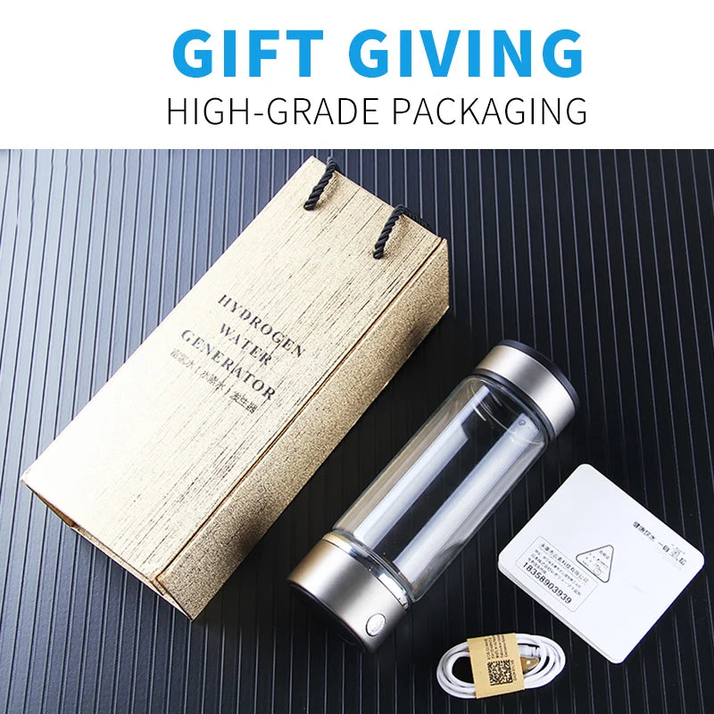 Hydrogen Water Generator Bottle – Portable Alkaline Ionizer Hydrogen Water Bottle Axl