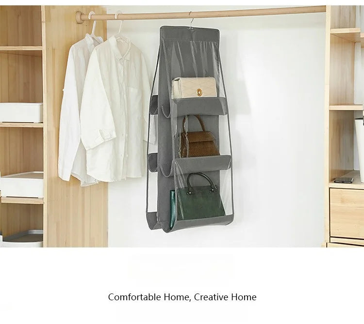 Double-Sided Hanging Wardrobe Bag Organizer | Multi-Layer Hanging Wardrobe Organizer Axl
