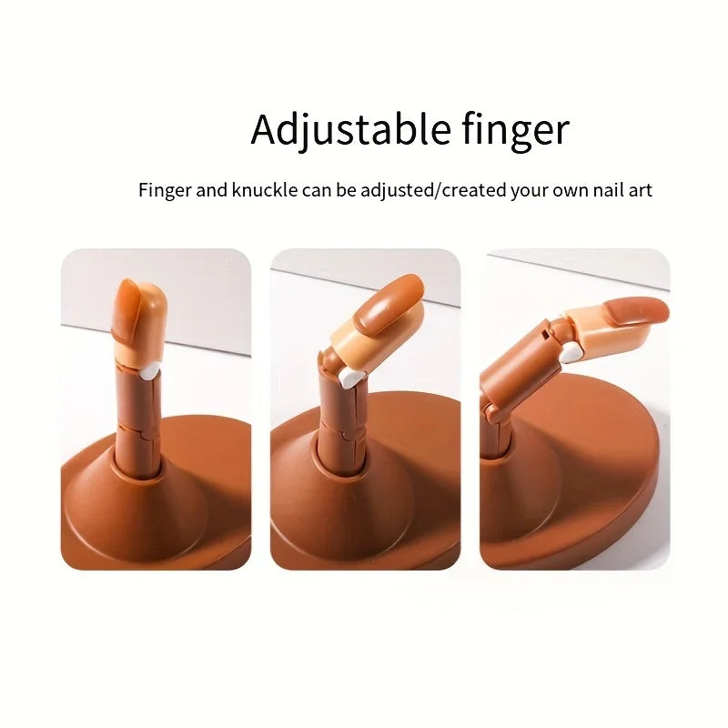Flexible Mechanical Hand Model for Nail Practice | Movable Joints Nail Practice Tool Axl