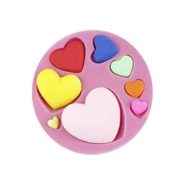 Heart Silicone Fondant Mold – DIY Chocolate & Candy Cake Decorating Fondant Cake Mold Axl
