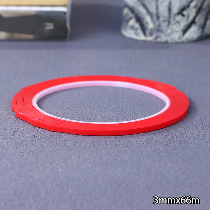 Whiteboard Grid Tape 3/6/10mm 66M – PET Pinstripe Line Tape Whiteboard Gridding Tape Axl 3MM Red