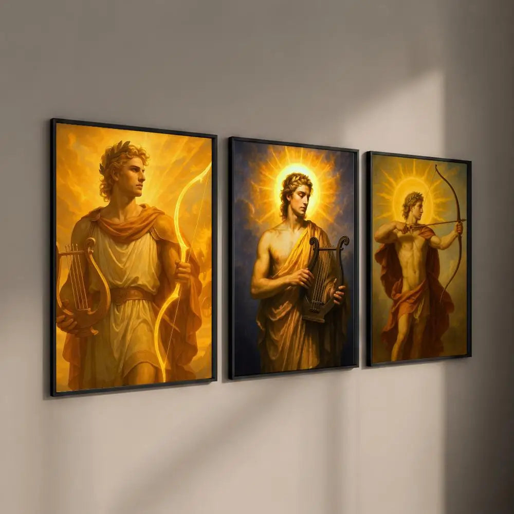 Apollo Greek God Art Poster – HD Self-Adhesive Wall Sticker Art Wall Poster Axl