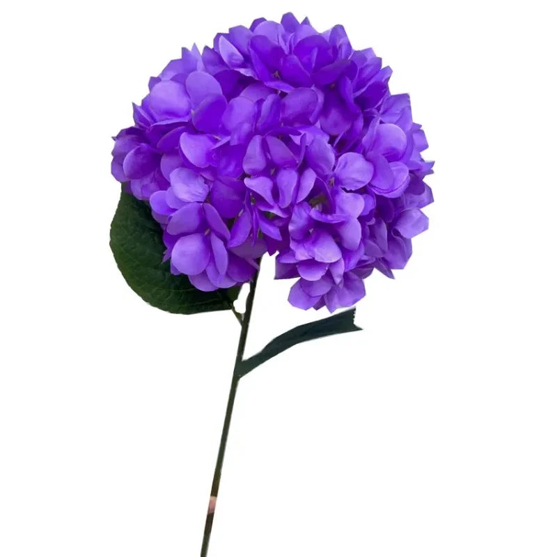 Large Hydrangea Artificial Flower Stems – 135 Petals, Candy Colors Artificial Flower Stems Axl