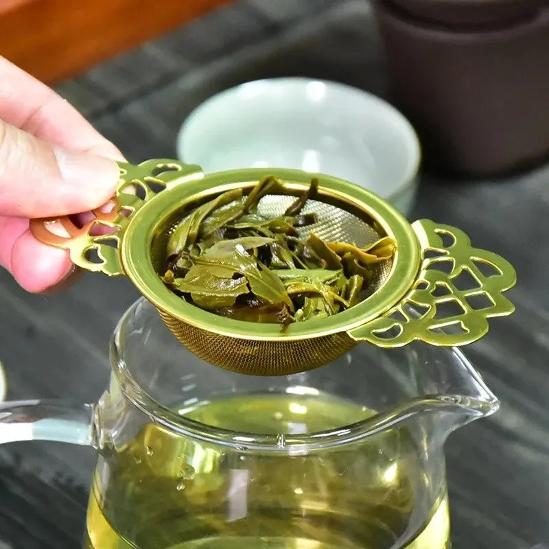 Fine Mesh Stainless Steel Tea Strainer – Double Ear Infuser Tea Strainer Axl