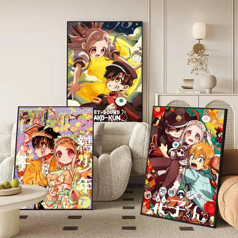 Hanako-kun Anime Self-Adhesive Wall Poster | Sticker Art Anime Wall Poster Axl